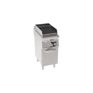 GRIGLIA GAS CON ACQUA E GRIGLIA IN GHISA FREESTANDING SU VANO CHIUSO