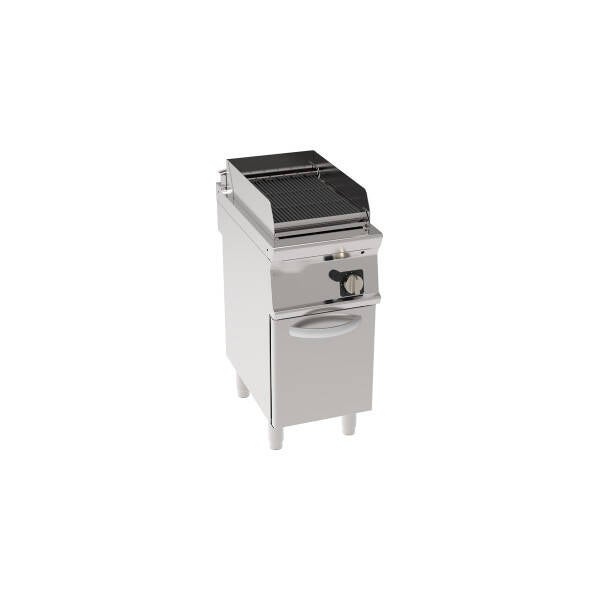 GRIGLIA GAS CON ACQUA E GRIGLIA IN GHISA FREESTANDING SU VANO CHIUSO