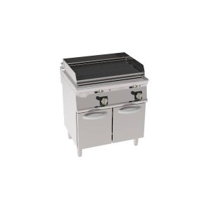 GRIGLIA GAS CON ACQUA E GRIGLIA IN GHISA FREESTANDING SU VANO CHIUSO