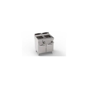 CUOCIPASTA GAS VASCA DOPPIA 24+24LT GN2/3 FREESTANDING SU VANO CHIUSO – CESTELLI NON INCLUSI