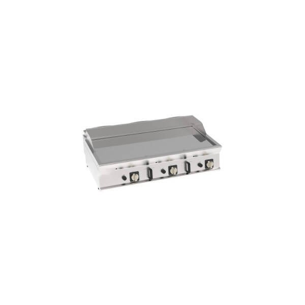 FRY-TOP GAS PIASTRA LISCIA CROMATA TOP