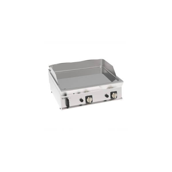 FRY-TOP GAS PIASTRA LISCIA CROMATA TOP