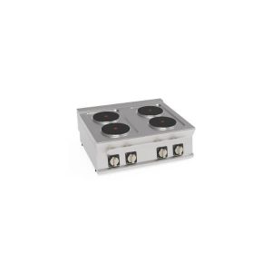 PIANO COTTURA ELETTRICO 4 PIASTRE ERMETICHE TONDE (DIAM 22CM – 8.7IN) TOP