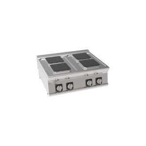 PIANO COTTURA ELETTRICO 4 PIASTRE ERMETICHE QUADRE (22X22CM – 8.7X8.7IN) TOP