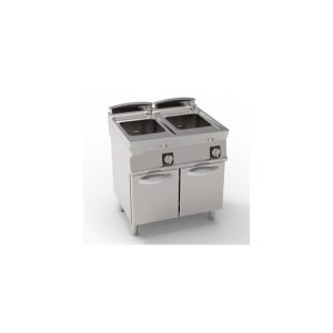 CUOCIPASTA ELETTRICO VASCA DOPPIA 24+24LT GN2/3 FREESTANDING SU VANO CHIUSO – CESTELLI NON INCLUSI
