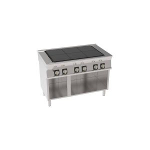PIANO COTTURA ELETTRICO 6 PIASTRE QUADRE (30X30CM – 11.8X11.8IN) COMPLANARI BASCULANTI FREESTANDING SU VANO APERTO