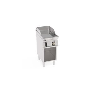 FRY-TOP ELETTRICO PIASTRA LISCIA CROMATA FREESTANDING SU VANO APERTO