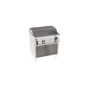 FRY-TOP ELETTRICO PIASTRA 1/3 RIGATA FREESTANDING SU VANO APERTO