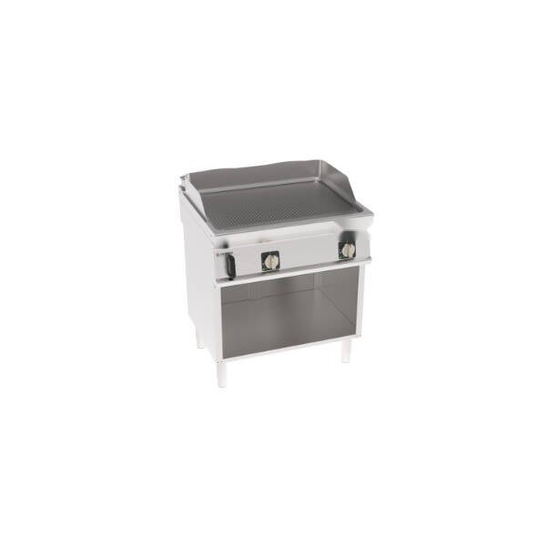 FRY-TOP ELETTRICO PIASTRA RIGATA FREESTANDING SU VANO APERTO