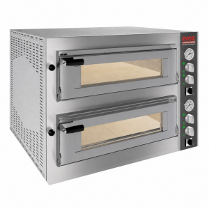 Forno Elettrico Pizzeria Doppio (6 + 6) Pizze Diametro 34 Cm H 15 Cm