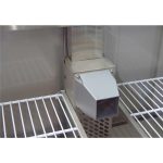 Saladette refrigerata 2 porte, 105 x 70, sovrastruttura in vetro dritto trasparente