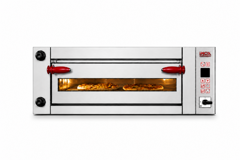 Forno Elettrico Pizzeria Professionale Digitale Singolo 4 Pizze Diametro 34 Cm H 15 Cm