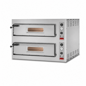 Forno Elettrico Pizzeria Luca Doppio (6 + 6) Pizze Diametro 34 Cm H 15 Cm