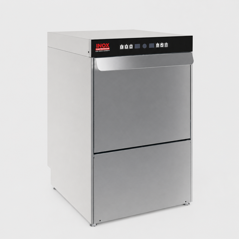 Lavabicchieri professionale 40×40 cm – Controllo elettronico – 230 V