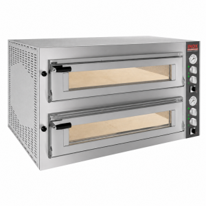 Forno Elettrico Pizzeria Doppio (9 + 9) Pizze Diametro 34 Cm H 15 Cm
