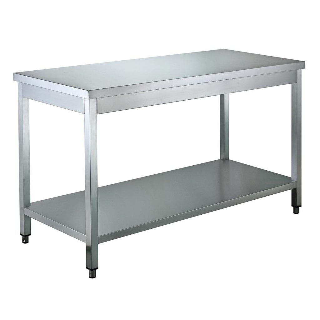 Tavolo da lavoro EASYLINE con ripiano inferiore, 1500 x 700 mm