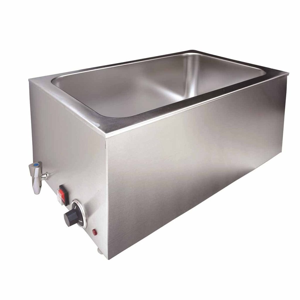 Bagnomaria EASYLINE con rubinetto di scarico GN1/1, 338 x 600 mm