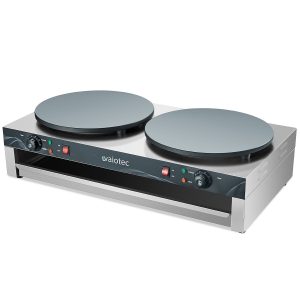 Crêpe maker elettrico 2 piastre, 850 x 500 mm