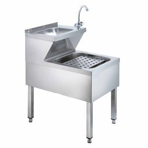 Combinazione lavamani-lavello EASYLINE con miscelatore, 500 x 600 mm