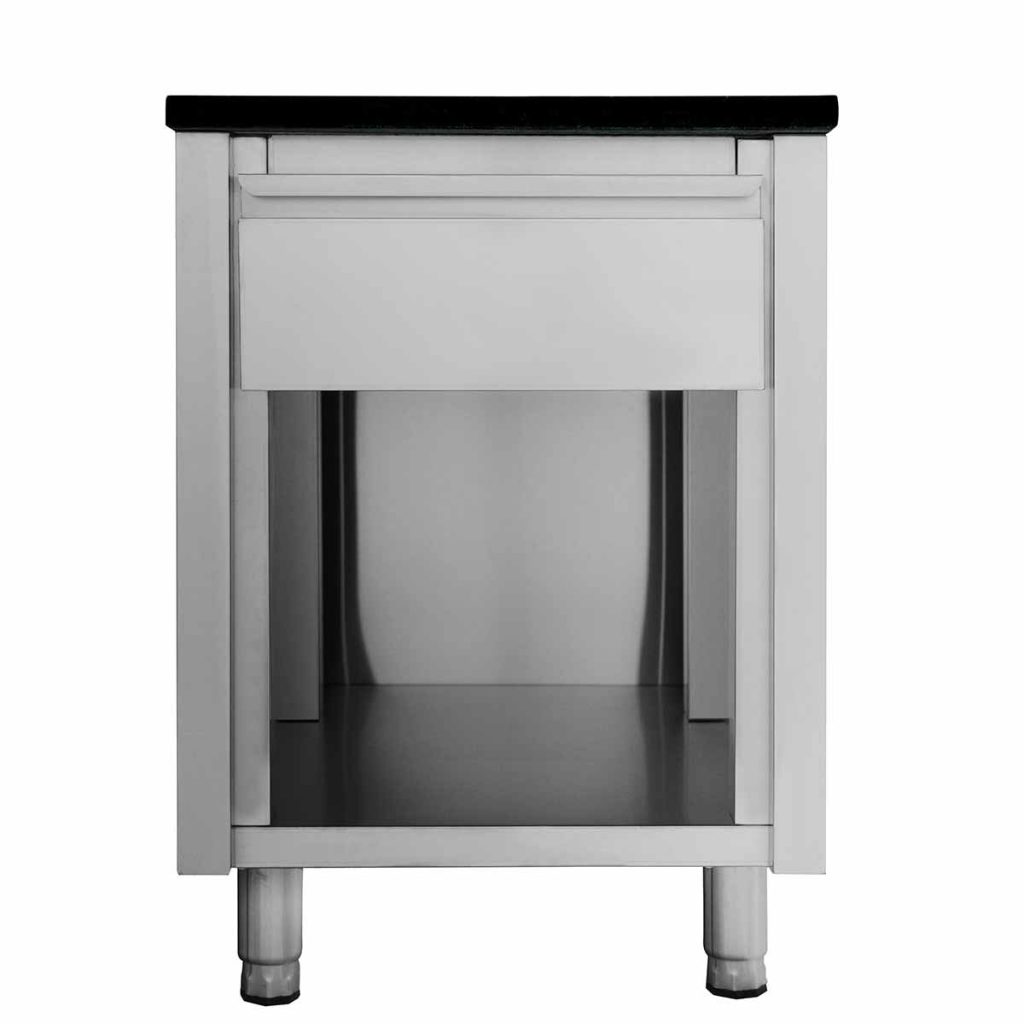 Banco cassa EASYLINE con cassetto “nero”, 600 x 820 mm