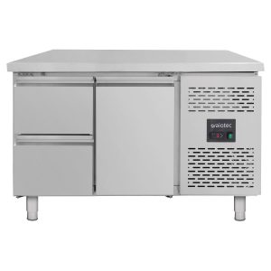 Tavolo refrigerato / 1 porta e 2 cassetti – Monoblocco, 1360 x 700 mm