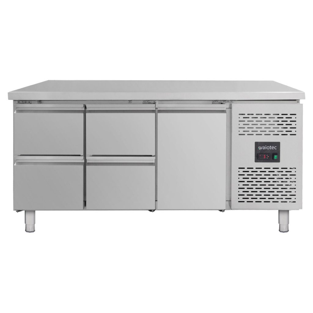 Tavolo refrigerato / 1 porta e 4 cassetti – Monoblocco, 1795 x 700 mm