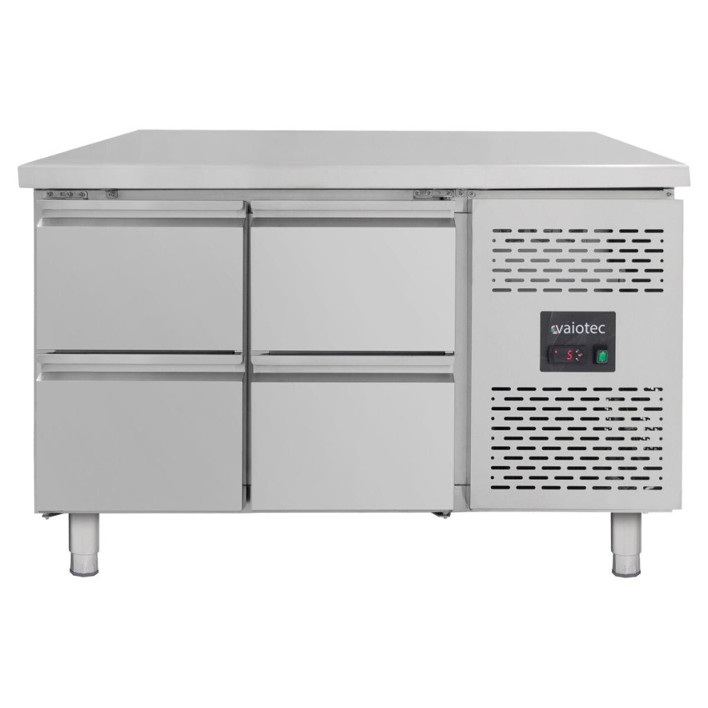 Tavolo refrigerato / 4 cassetti – Monoblocco, 1360 x 700 mm