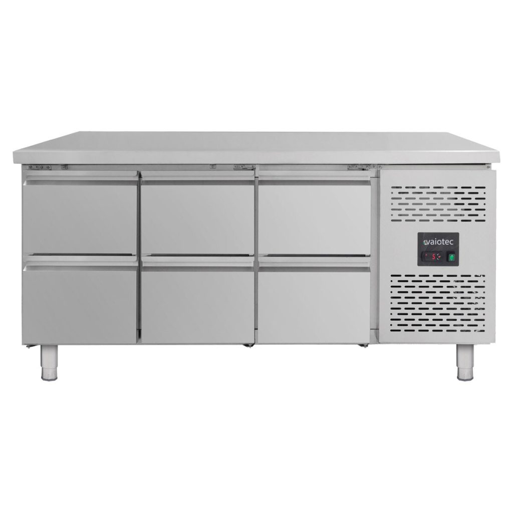 Tavolo refrigerato / 6 cassetti – Monoblocco, 1795 x 700 mm