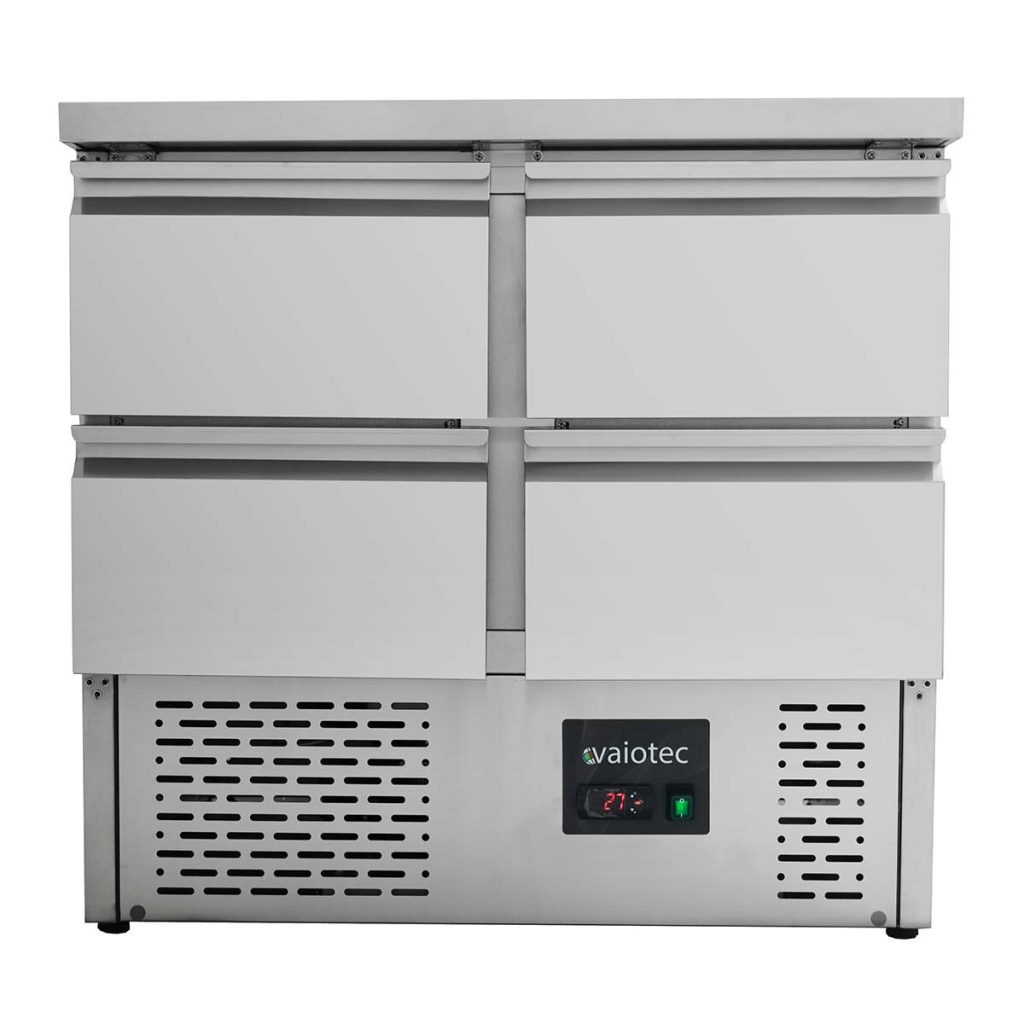 Tavolo Refrigerato Mini / 2 vani con 4 cassetti, 900 x 700 mm