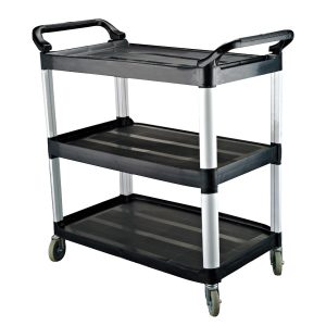 Carrello di servizio EASYLINE in plastica "small" / 3 ripiani, 845 x 430 mm