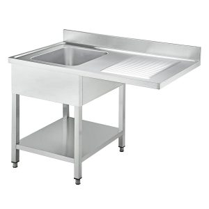 Centro lavaggio EASYLINE / 1 vasca a sinistra, 1200 x 600 mm