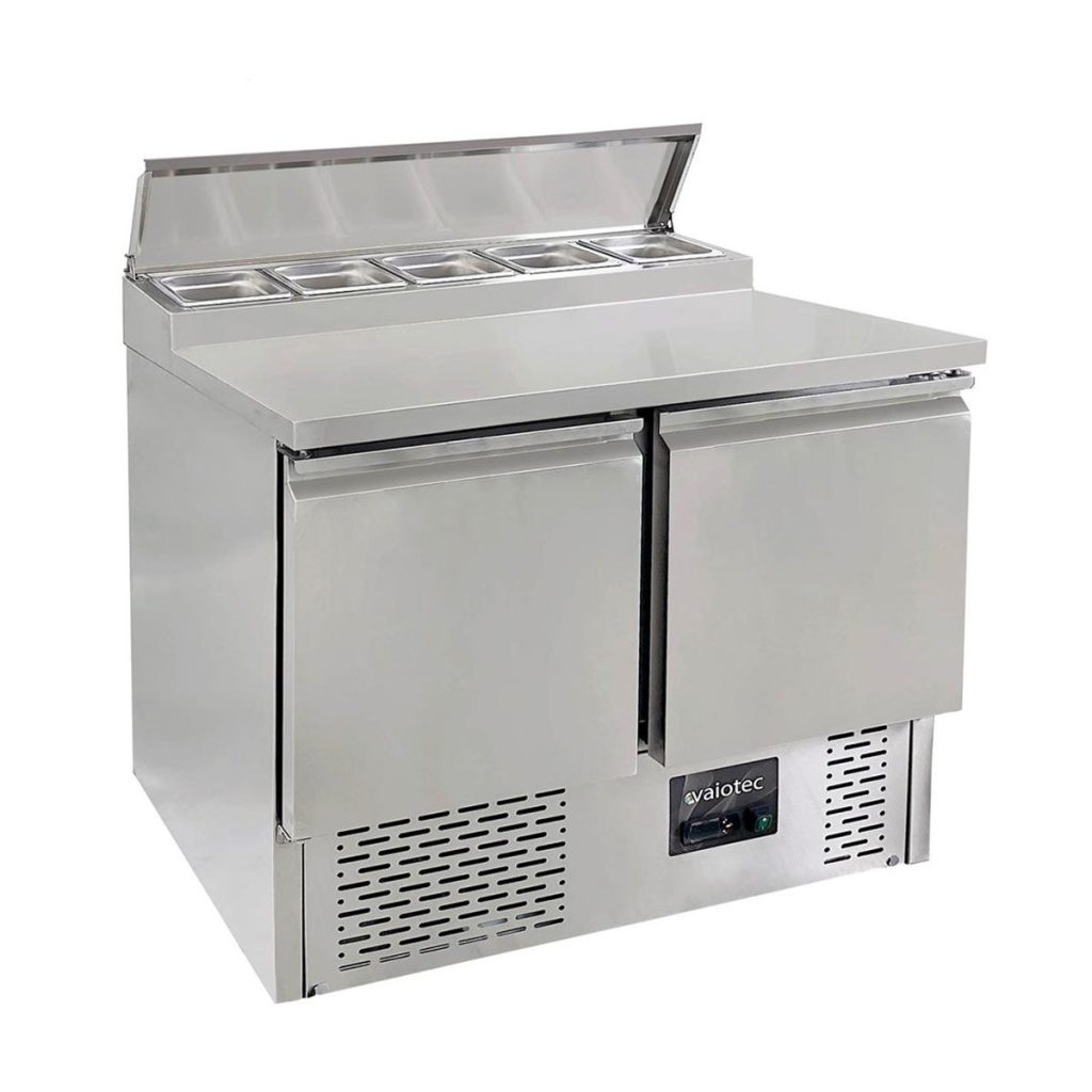 Tavolo da preparazione Mini / 2 vani per 5x GN 1/6, 900 x 700 mm