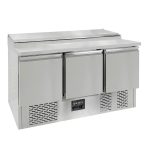 Tavolo di preparazione refrigerato VAIOTEC EASYLINE 3 porte – 392 L