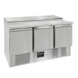 Tavolo da preparazione Mini / 3 vani per 7x GN 1/3, 1365 x 700 mm