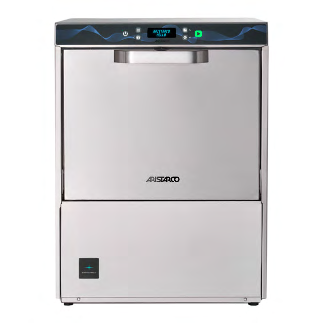 Lavapiatti Aristarco doppia parete cesto 50×50 cm digitale dosatore brillantante e detergente, pompa di scarico incluso