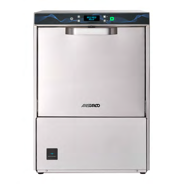 Lavapiatti Aristarco doppia parete cesto 50×60 cm digitale dosatore brillantante e detergente, pompa di scarico incluso