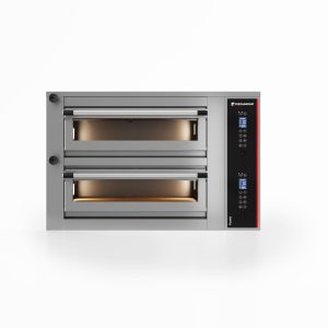 Forno elettrico professionale digitale per pizzeria – doppia camera – 4+4 pizze Ø 34 cm – 13,2 kW – 380 V