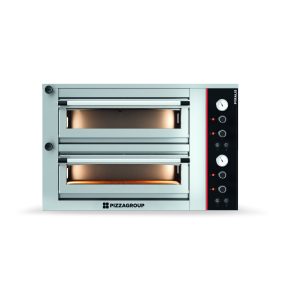 Forno elettrico professionale per pizzeria doppia camera – 6 + 6 pizze Ø 34 cm – 17,76 kW – 380 V
