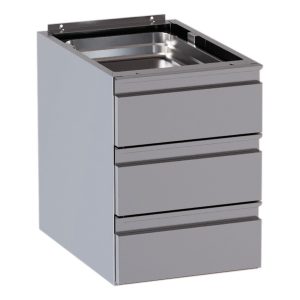 Blocco 3 cassetti TOPLINE per tavoli da lavoro, 400 x 580 mm