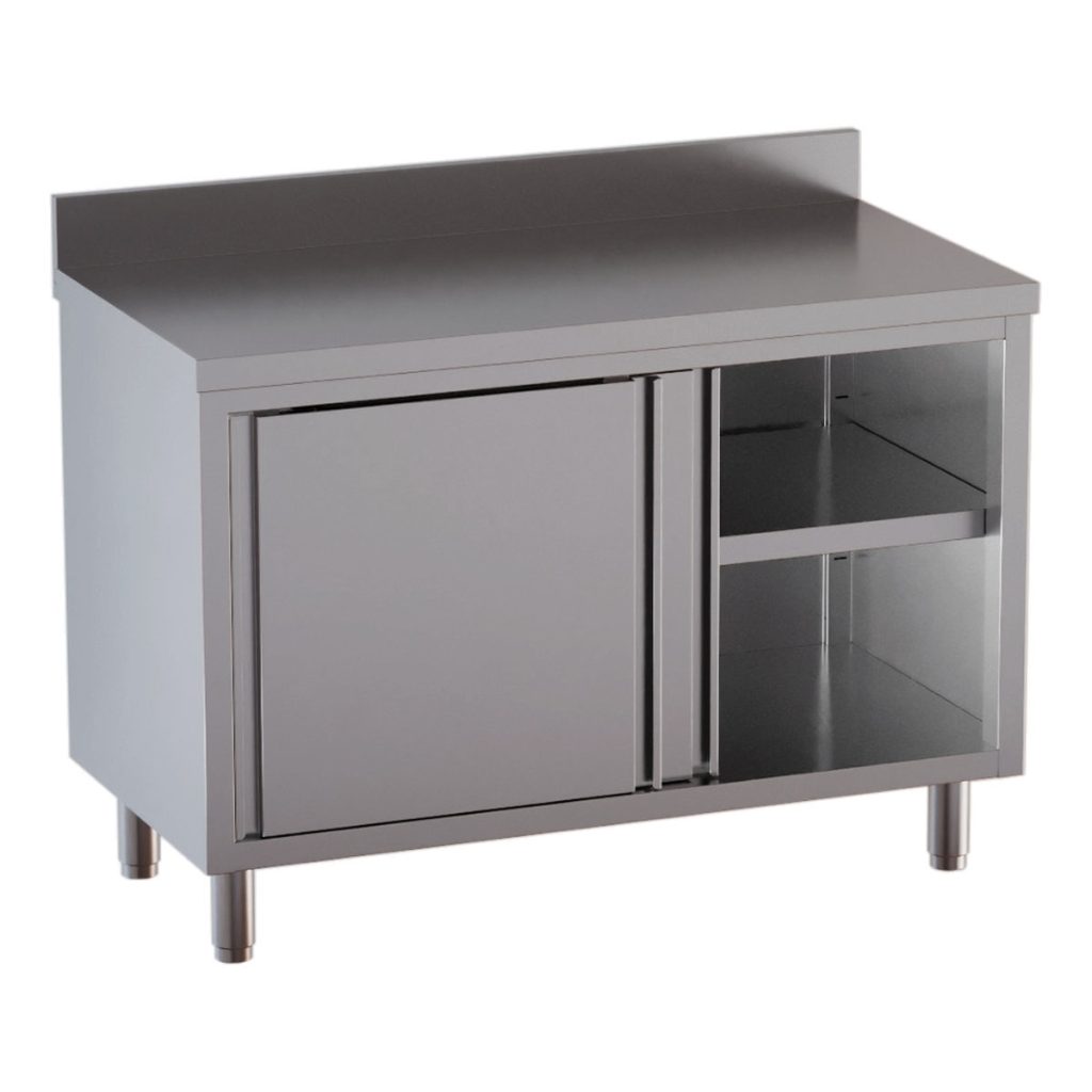 Armadio da lavoro TOPLINE / 2 porte scorrevoli e alzata posteriore, 1800 x 600 mm