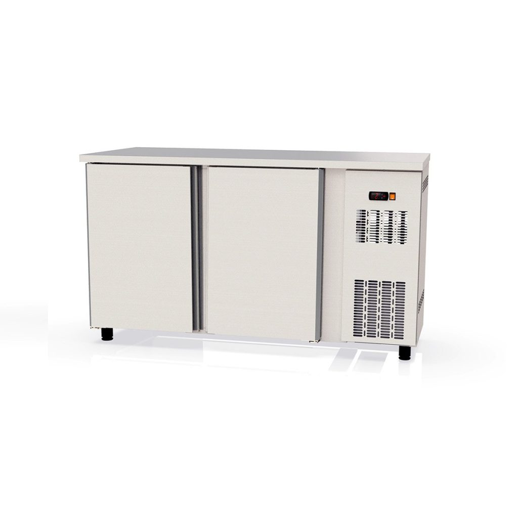 Banco frigo bar TOPLINE inox / 2 porte, 1485 x 530 mm