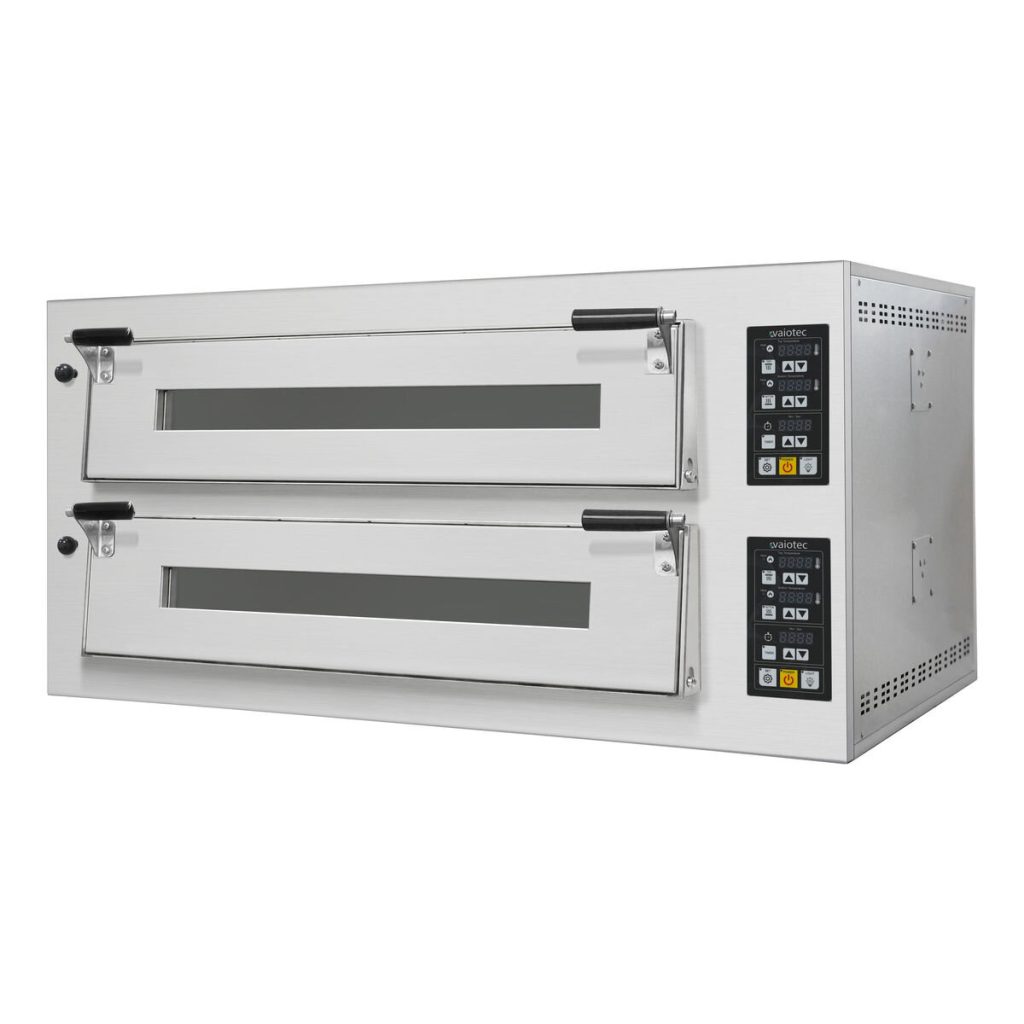 Forno pizza elettrico TOPLINE 6+6 x 34 cm (versione profonda), termostato digitale, 1100 x 1185 mm