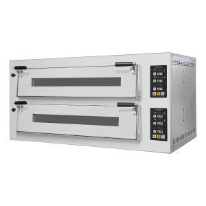 Forno pizza elettrico TOPLINE 9+9 x 34 cm, termostato digitale, 1450 x 1185 mm