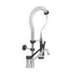Doccetta lavastoviglie TOPLINE con miscelatore monocomando – Monoforo/Bassa altezza, 115 × 350 mm