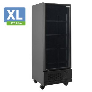 Frigorifero bevande TOPLINE 1 porta / 570 litri XL, nero, 750 x 742 mm