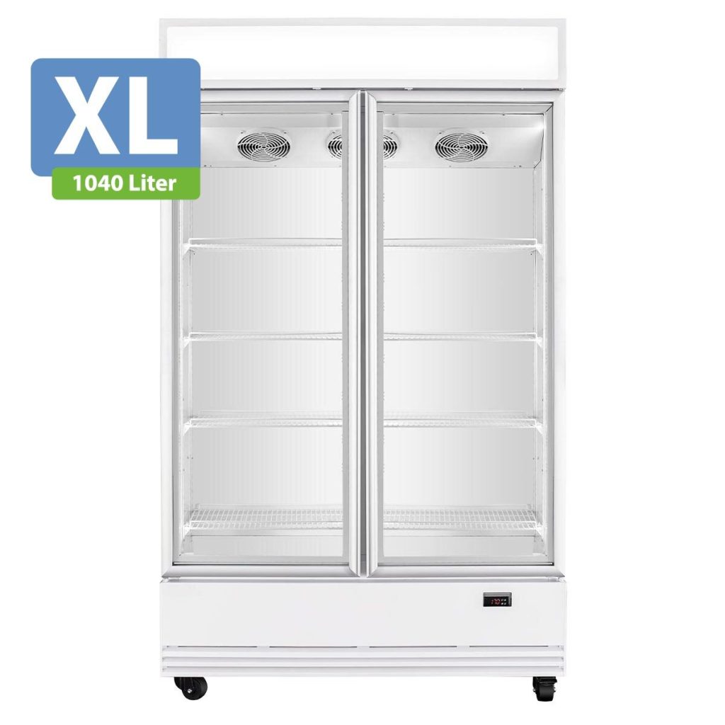 Frigorifero bevande TOPLINE 2 porte / 1040 Litri XL, con illuminazione “bianco”, 1280 x 742 mm