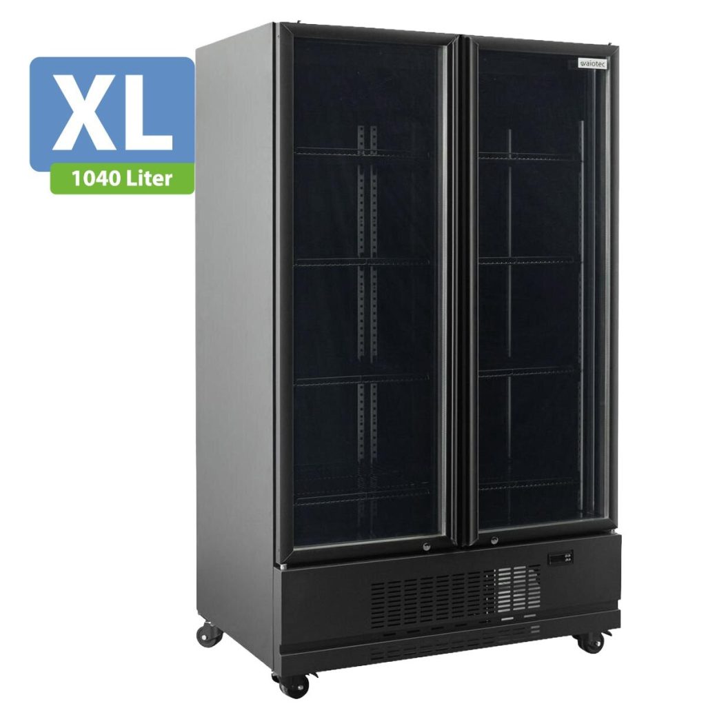 Frigorifero bevande TOPLINE 2 porte / 1040 litri XL, nero, 1280 x 742 mm