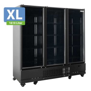 Frigorifero bevande TOPLINE 3 porte / 1610 litri XL, nero, 1919 x 742 mm