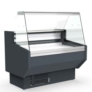 Banco refrigerato TOPLINE 100 – vetro frontale dritto “grigio”, 1025 x 800 mm