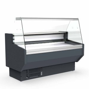 Banco refrigerato TOPLINE 150 – vetro frontale dritto “grigio”, 1505 x 800 mm